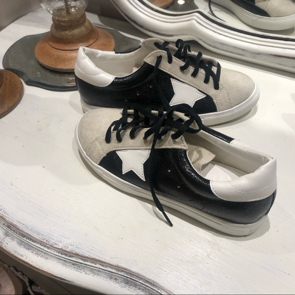 Designer inspired on trend tennis shoes